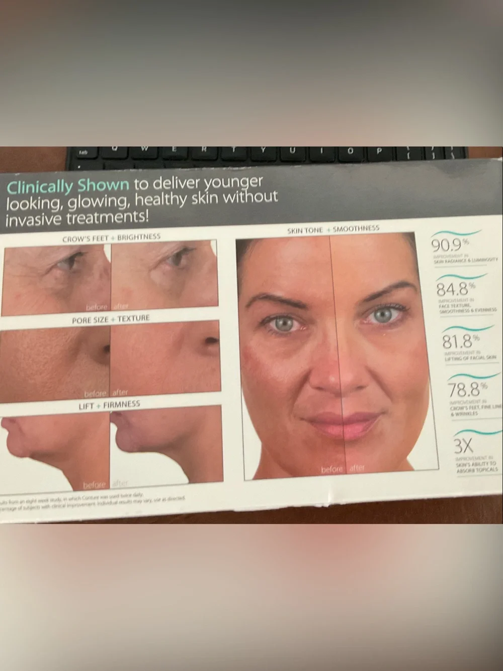 Contour Face Neck Kinetic Skin Toning Skin Enhancement System New Open Box